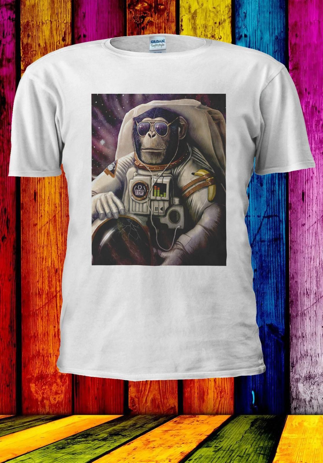 Funny Space Chimpanzee Astronaut Monkey Men/'s Vest Tank Top