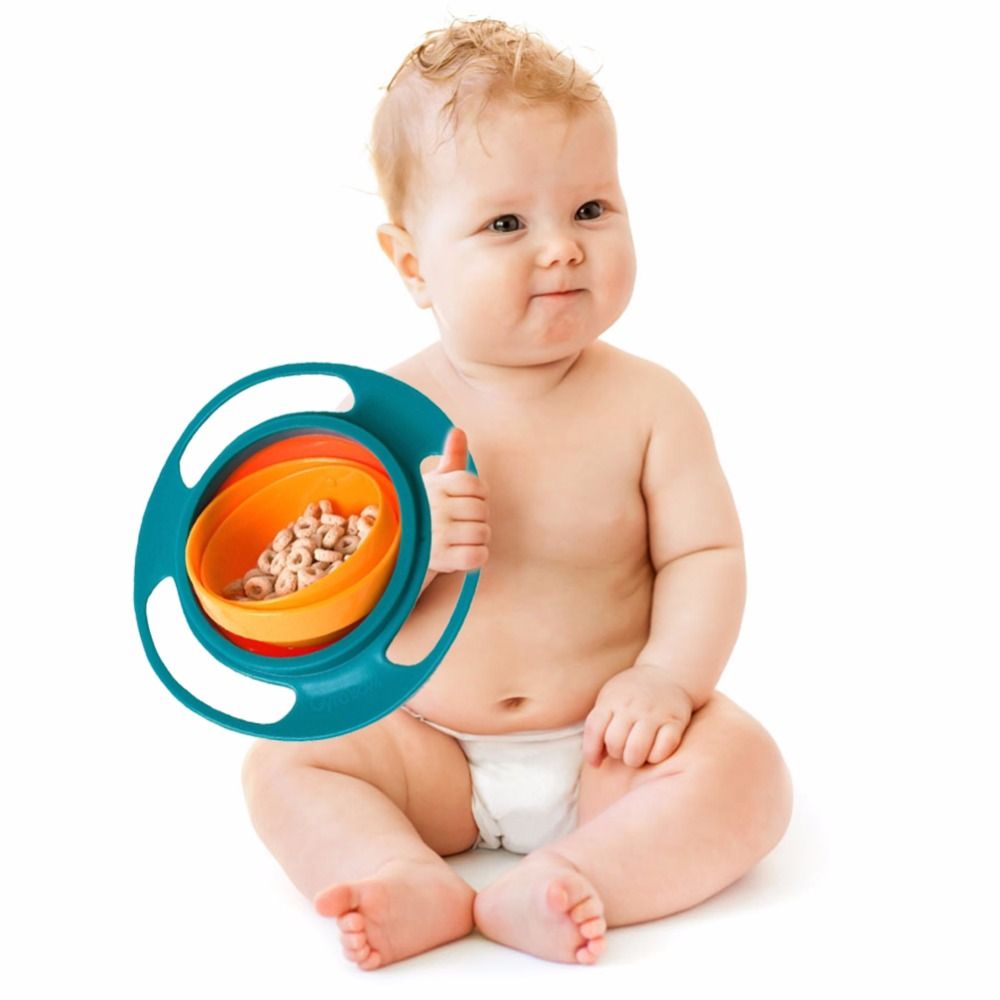 2020 Baby Feeding Dish Cute Baby Gyro Bowl Universal 360 ...