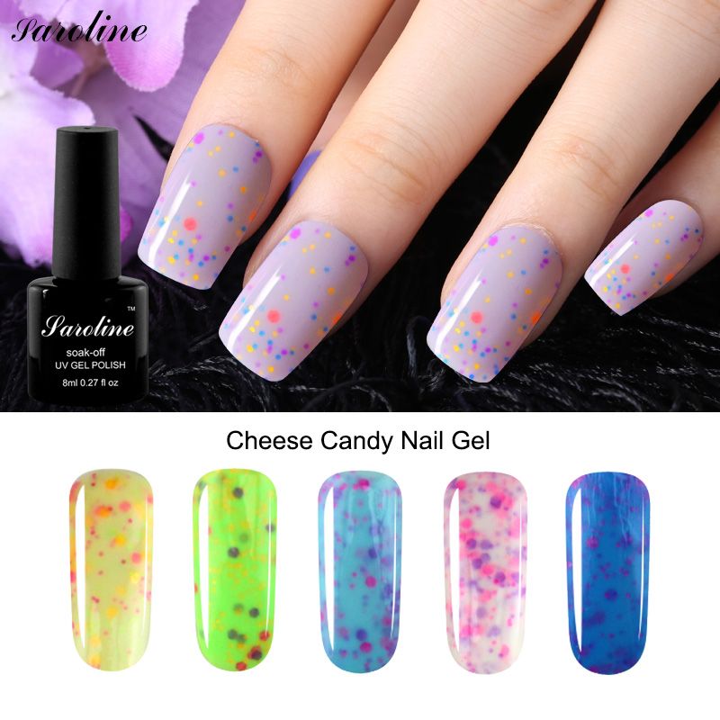 Saroline Cheese Gel Nail Polish Professional Nail Art Design Semi