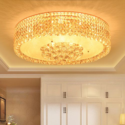 Crystal Ceiling Chandelier Luxury Elegant Royal Modern Round Led Crystal Ceiling Chandelier Luxury Elegant Royal Modern Round Led Lights For Hotel Villa Living Room Bedroom Chandeliers