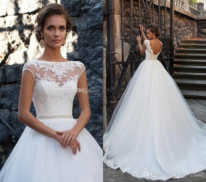 compre vestido de novia largo con escote corazón sin mangas y cuello