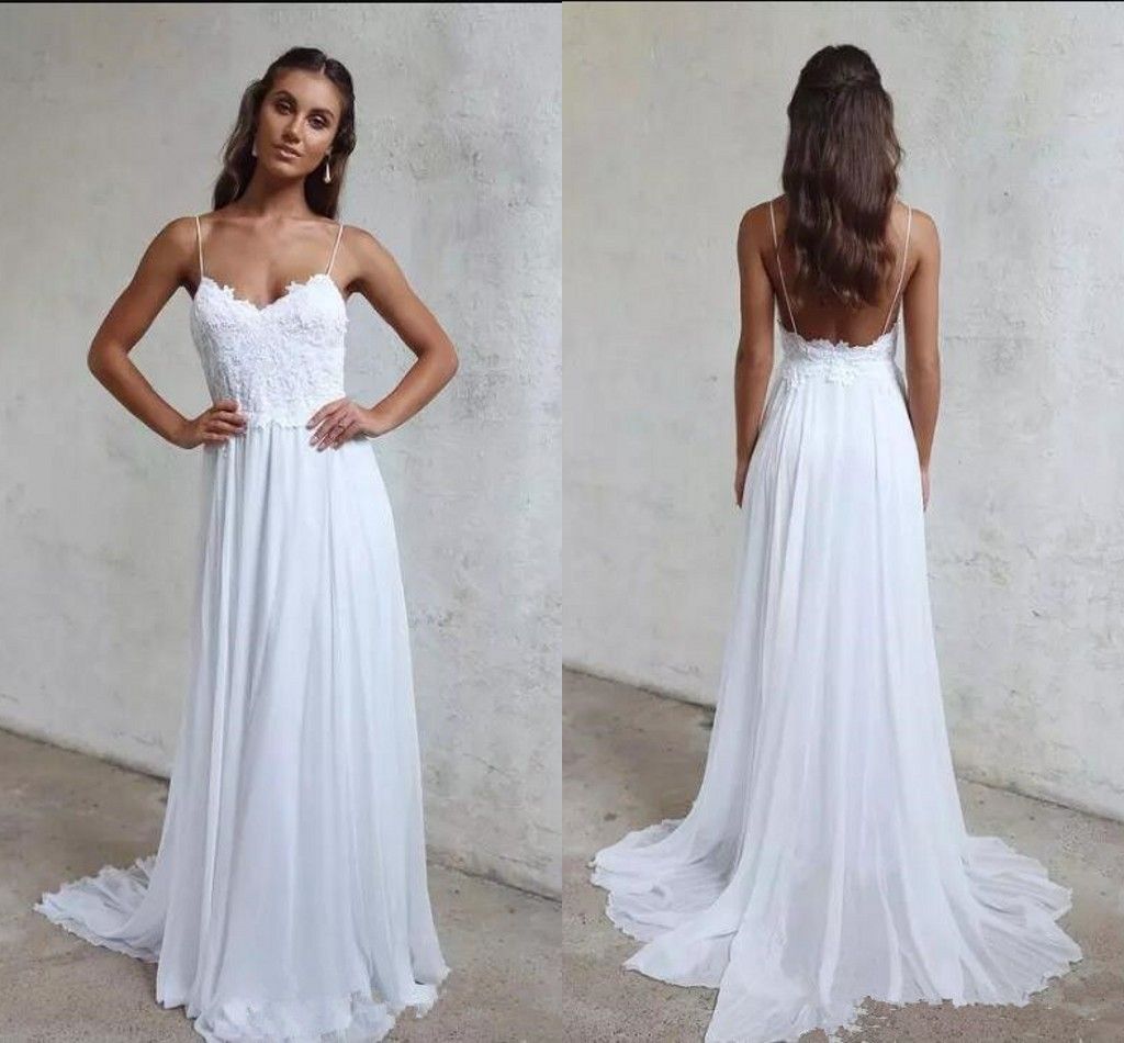 chiffon wedding dress with lace top