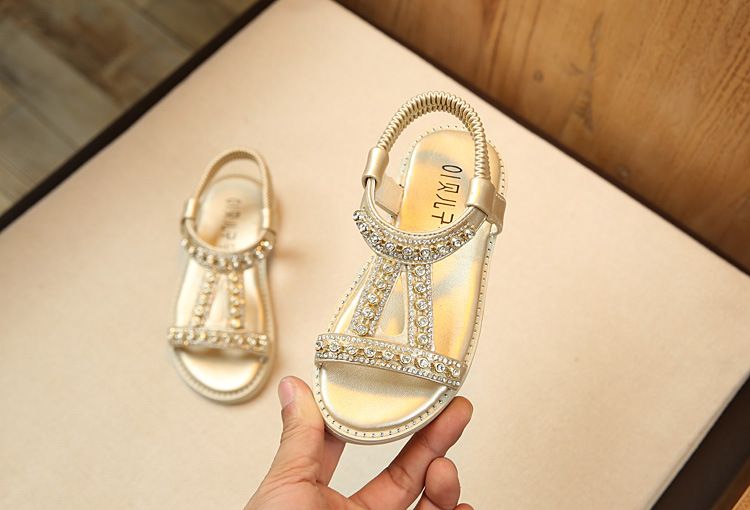 kids gold sandals