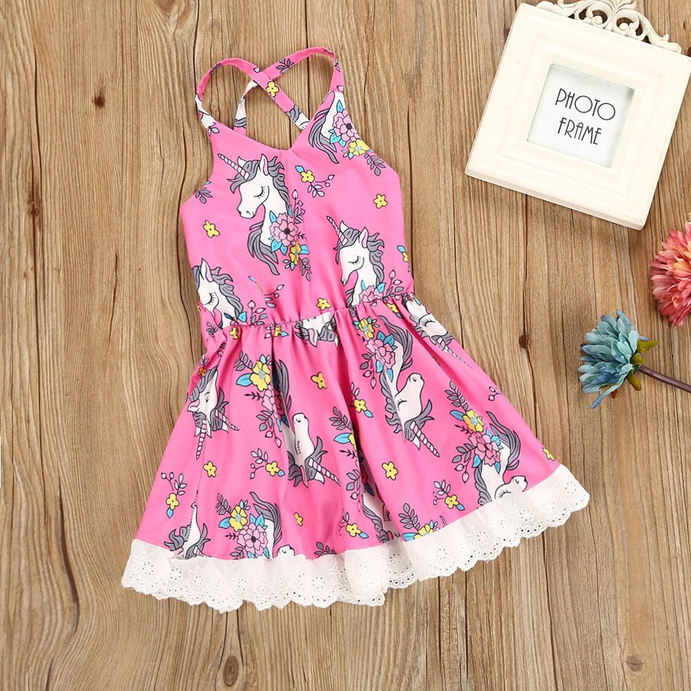 girls pink cotton dress