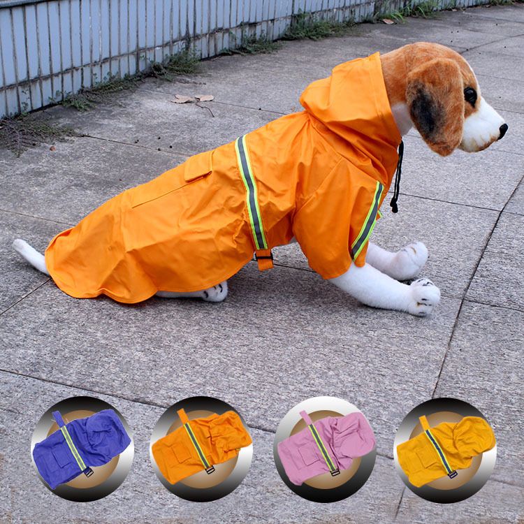 2020 Sausagegiant Breed Dog Clothes S M L XL Reflective Rain Gear