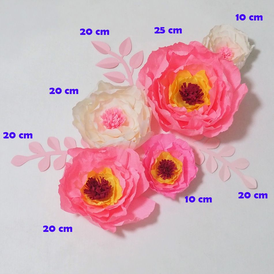 giant crepe paper flowers artificial flores artificiale for wedding crepe paper flower