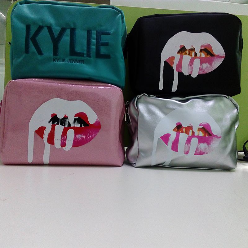 Kylie Cosmetics Makeup Bag 3 Style Holiday Birthday Pink Balck Cosmetic
