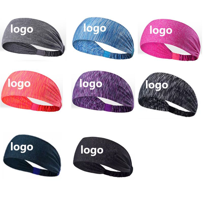 2019 Custom Logo Sport Headband Yoga Headband Quick Drying Elastic