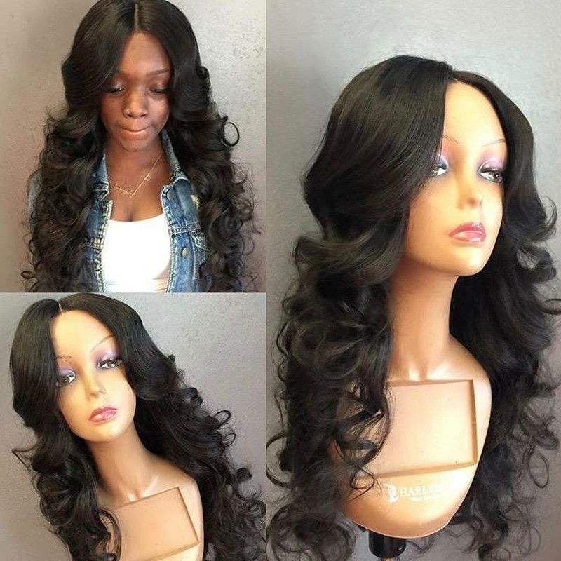 Brazilian Virgin Hair Body Wavy Full Lace Human Hair Wigs 150