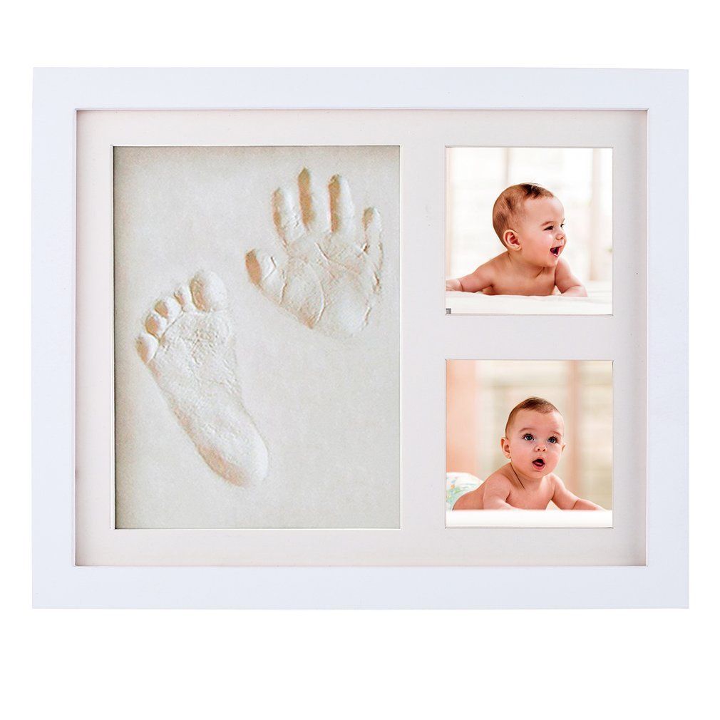obcanoe baby clay handprint footprint frame kit baby shower gifts