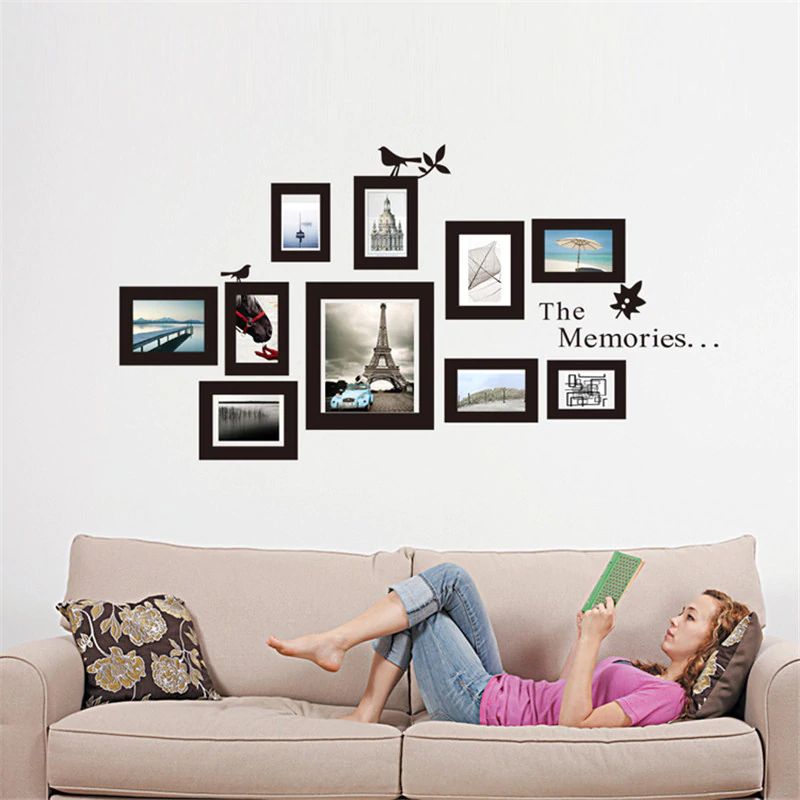 Photo Frame Wall Decals Removable Xl Memories Vinyl Stickers Home Decor Art