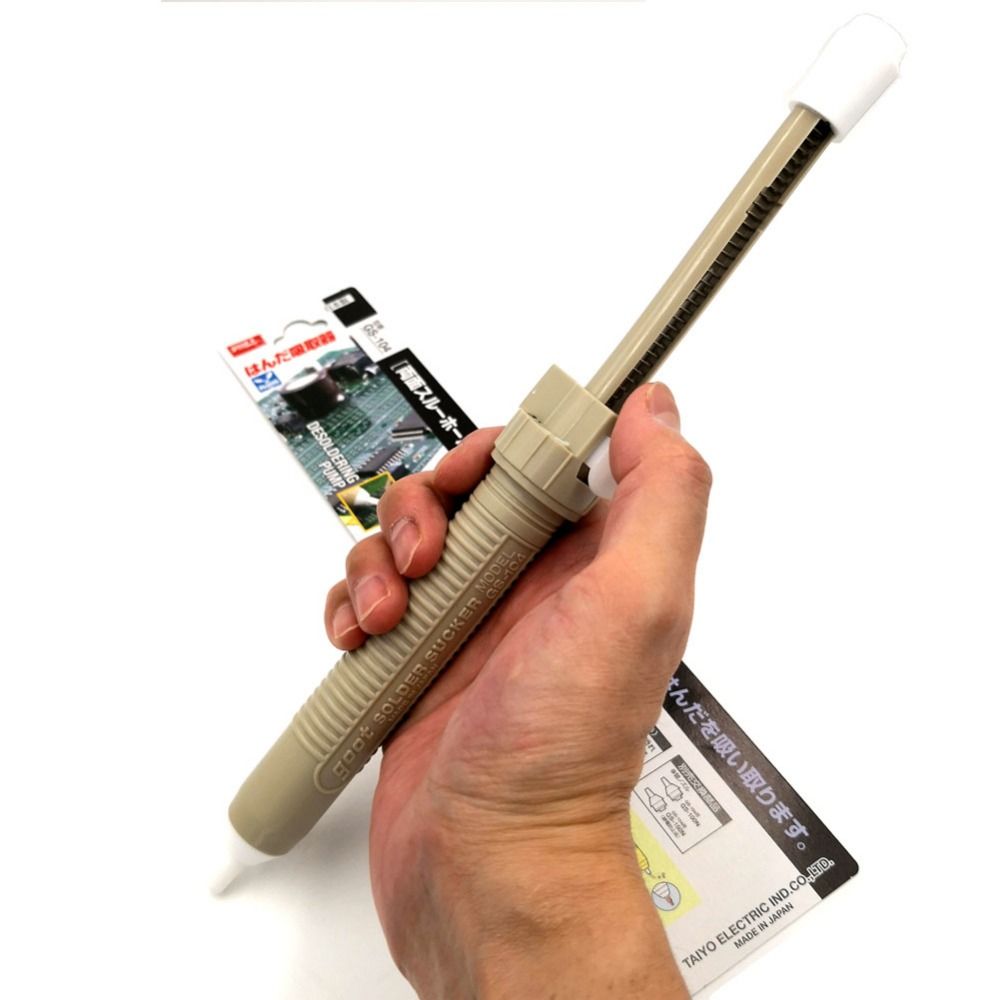 2019 Japan GOOT GS 104 Desoldering Pump Self Cleaning Plunger Lock