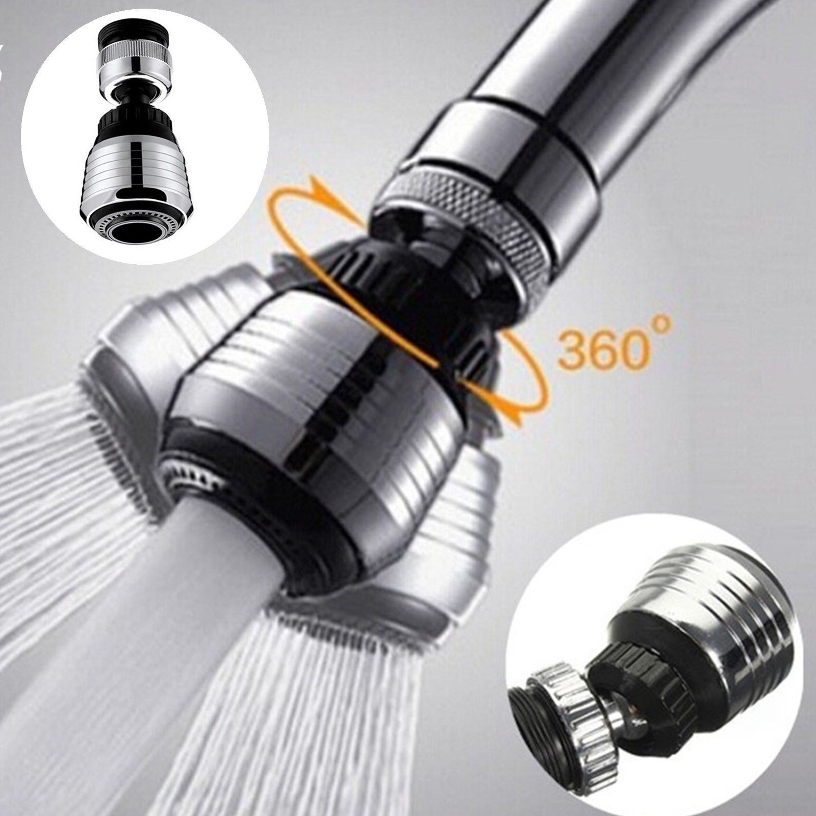 2019 360 Rotate Swivel Faucet Nozzle Filter Adapter Water Saving