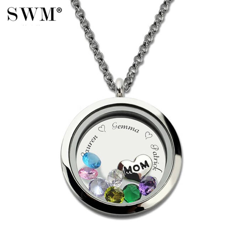 wholesale custom engraved floating charm stainless steel locket