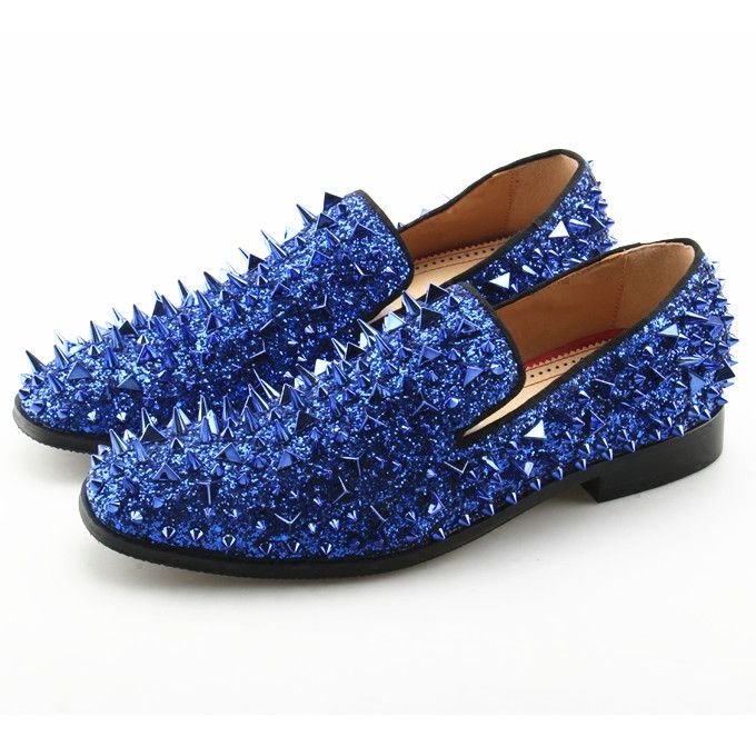 blue designer shoes