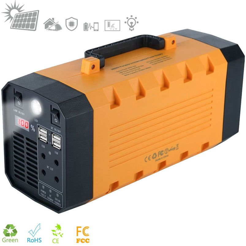 500W Portable Ups Power Battery AC 110V 220V DC 12V 26Ah Portable Power