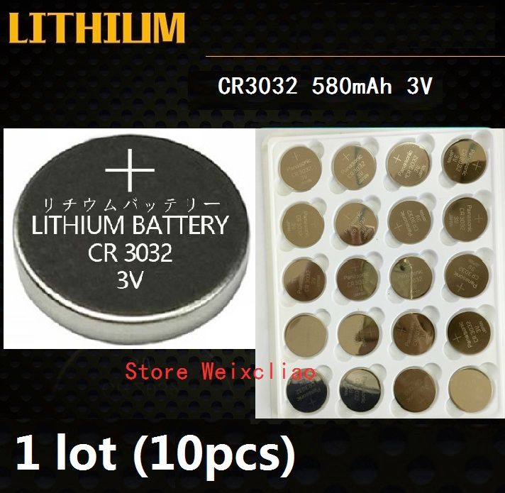 1 CR3032 3V Lithium Li Ion Button Cell Battery CR 3032 3 Volt Li Ion ...