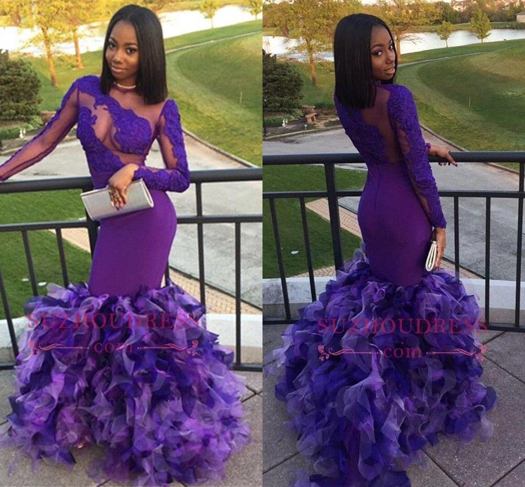 Purple Cinderella Prom Dresses