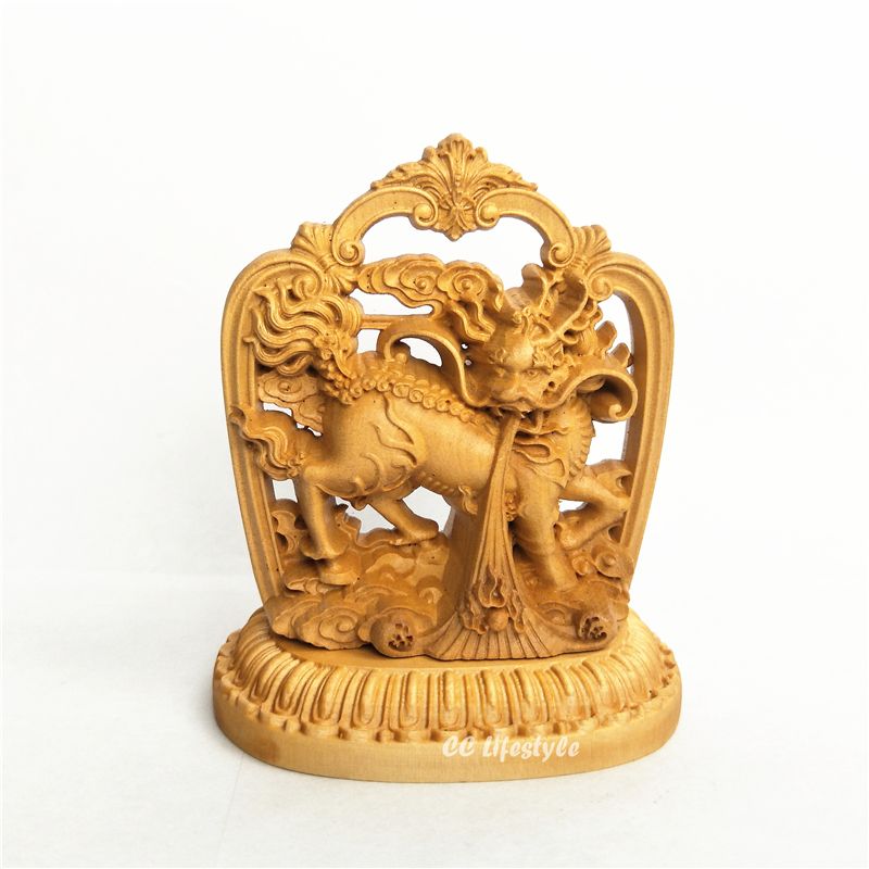 2018 Chinese Home Decor Handmade Sculpture Statue Car Wood Pi Xi 2018 Chinese Home Decor Handmade Sculpture Statue Car Wood Pi Xi Lucky Wooden Dragon Office Accessories Decoration From Zchengcan