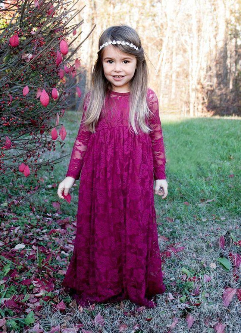 burgundy flower girl dresses toddler