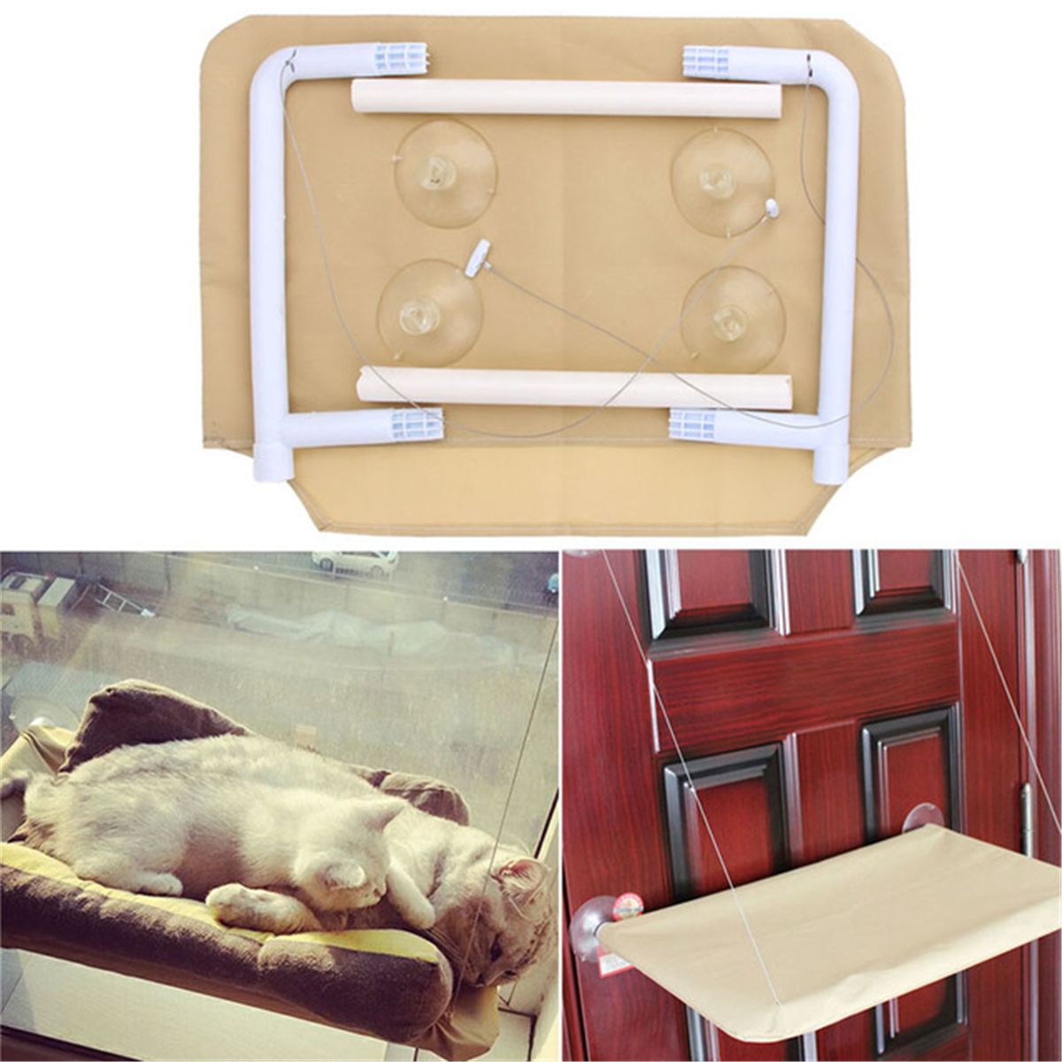 2019 Cat Bed Basking Window Hammock Perch Cushion Bed Hanging Shelf 2019 Cat Bed Basking Window Hammock Perch Cushion Bed Hanging Shelf