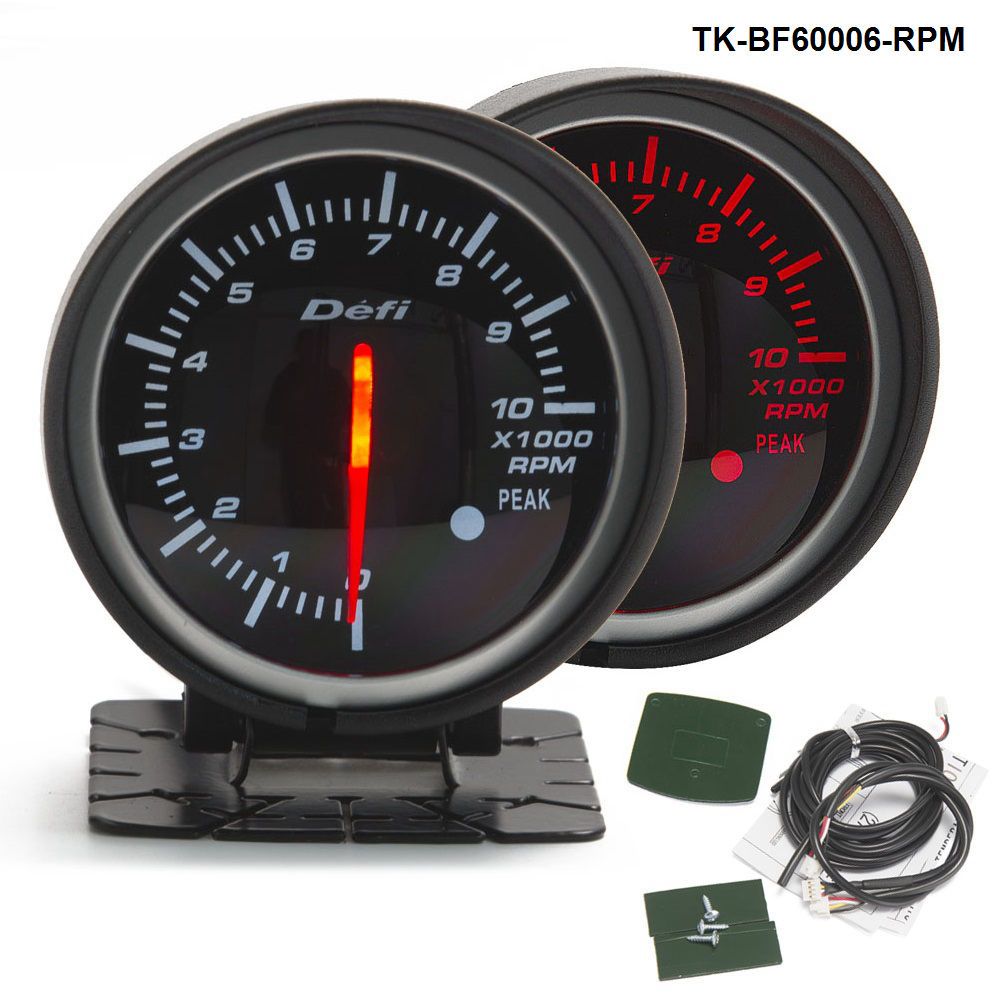 Best Quality Defi 60mm LED Tachometer GAUGE High Quality Auto Car Motor