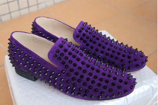 purple prom shoes for men