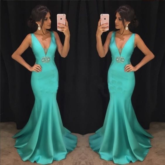 aqua long dress