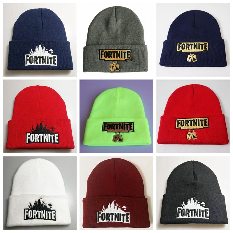 acheter nouveau fortnite battle tricote chapeau 4 couleurs hip hop broderie tricote costume cap hiver doux chaud skuilles bonnets de 2 47 du sunshine6243 - broderie diamant fortnite
