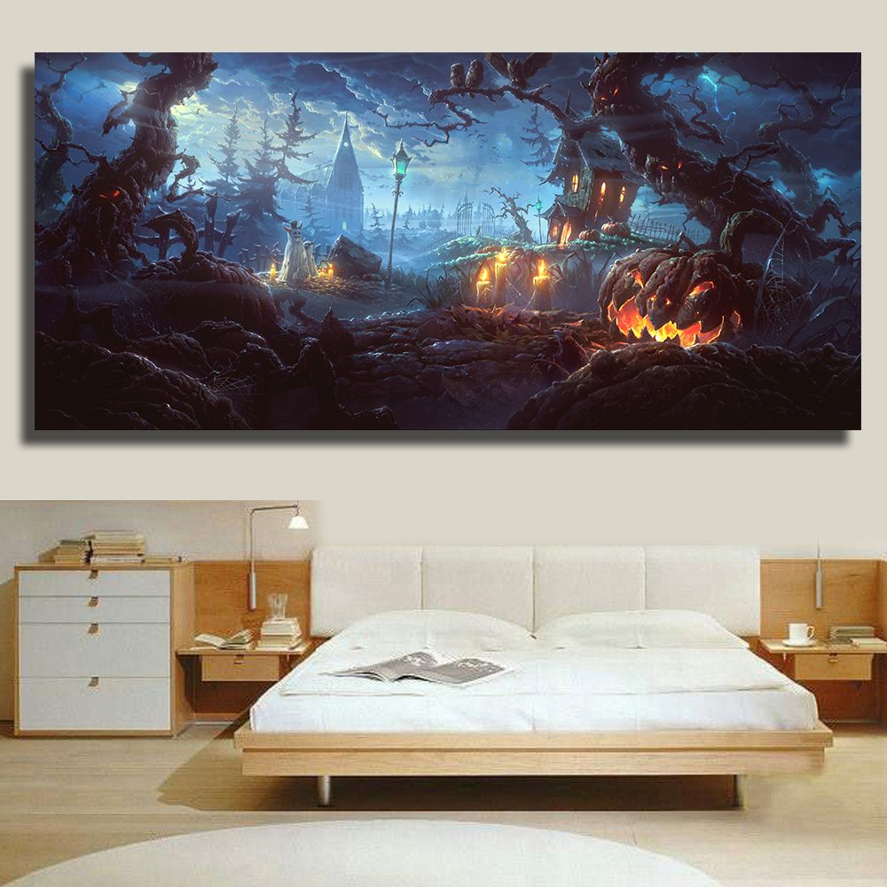 2018 Wall Poster Creepy Oil Painting Landscape For Party 2018 Wall Poster Creepy Oil Painting Landscape For Party Living Room Bedroom Home Decorative Pictures No Framed From Framedpainting