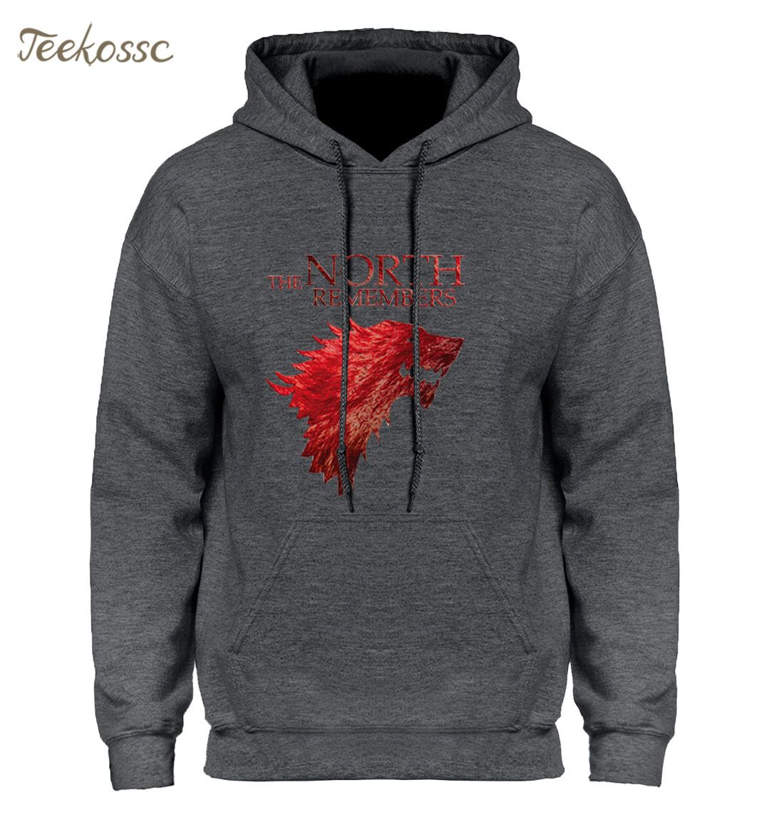 Con Game Of 2018 Invierno Hombres Recuerda Capucha Nuevo North Chaqueta Thrones The A Otoño Stark Sudadera Hoodie b7Yvfg6y
