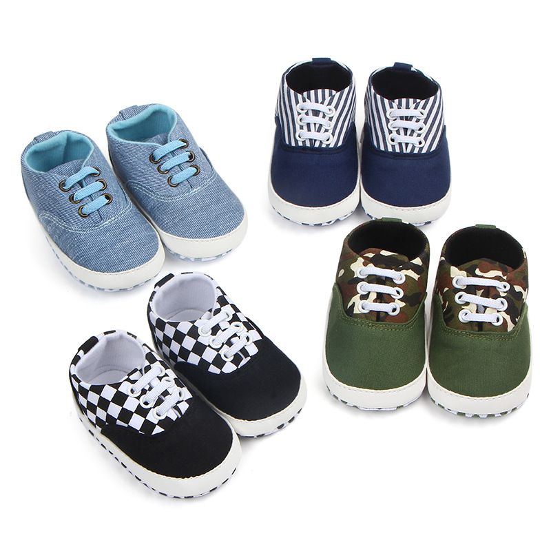 Fashion Baby Boy Shoes Non Slip Canvas Baby Shoes First Walkers