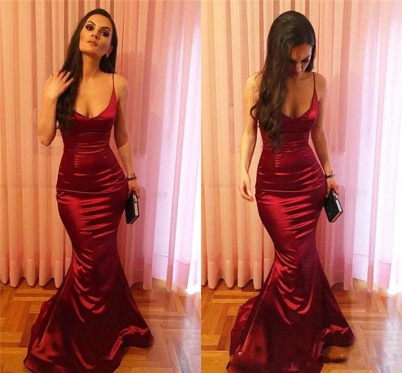 Prom Dress Dark Orange