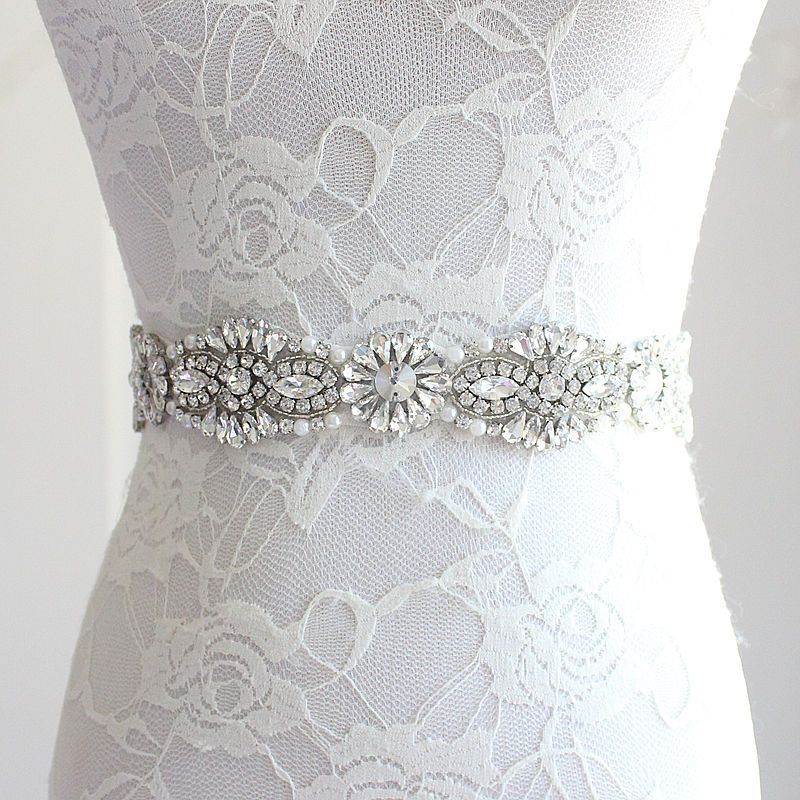 2019 Cheap Crystals Wedding Belts Rhinestones Bridal Sashes Cheap