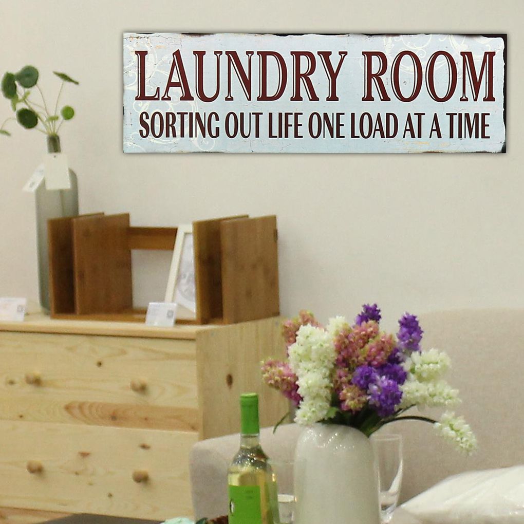 2019 washhouse laundry room letters wood board wall hanging notice laundry letters