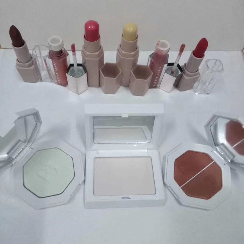 fenty lip gloss and highlight set