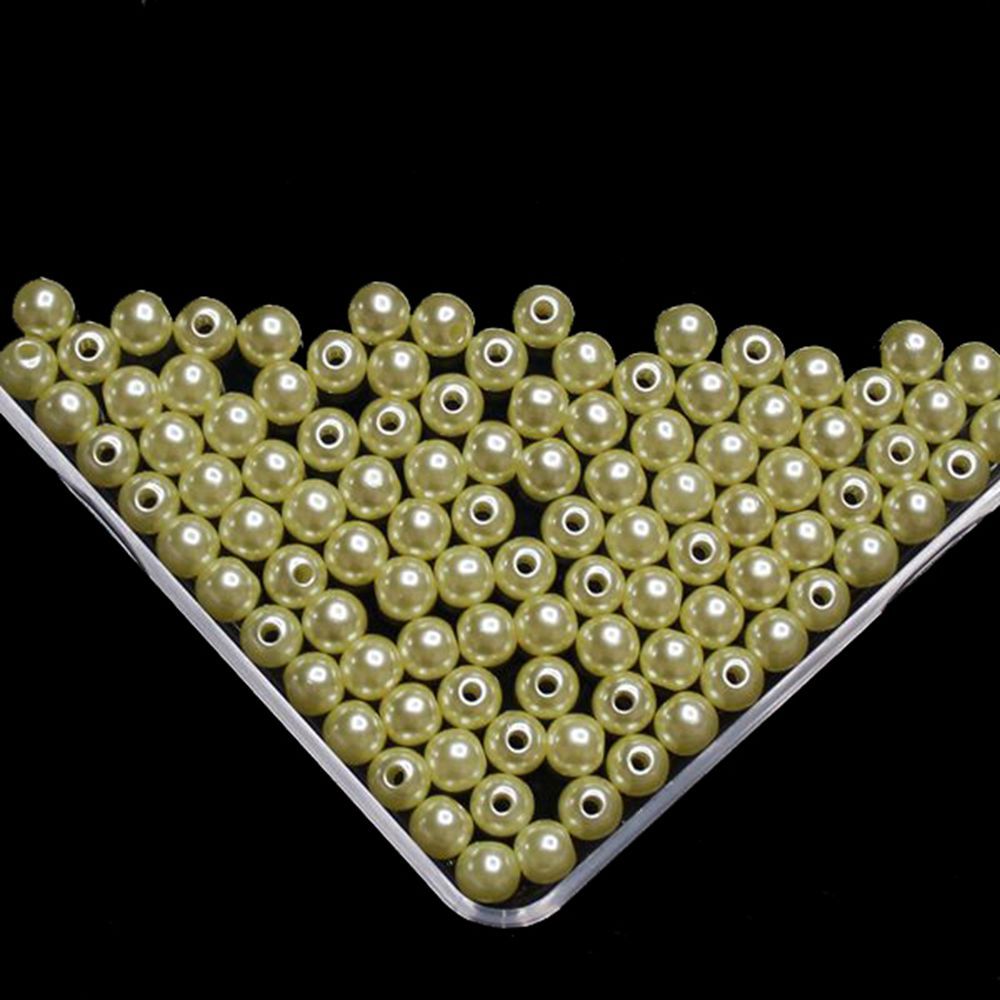 400 Self Adhesive Round White Pearls Stick On Embellishment 6 mm Flat Back