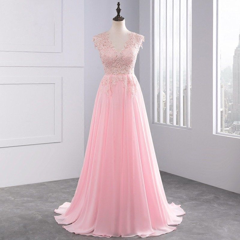 chiffon prom dresses 2018