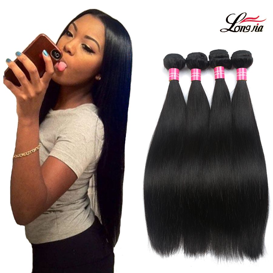 Peruvian Virgin Straight Hair Extensions Brazilian Straight Hair 3