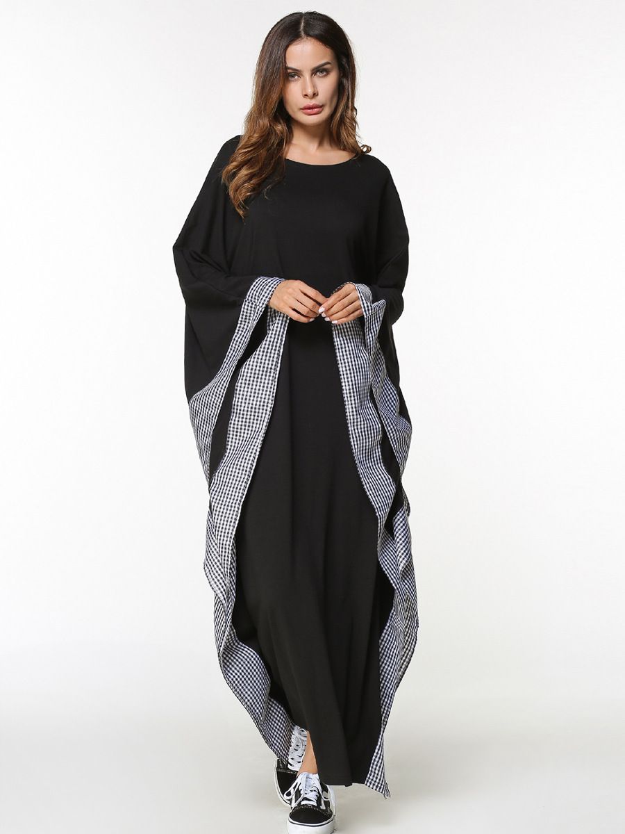 Abito Da Donna Musulmano Abaya Plaid Patchwork Tipo Di Pipistrello Vestiti  Lunghi Sciolti Autunno Inverno Turchia Abiti Arabi Sauditi Degli Emirati  Arabi Uniti Da 16,87 € | DHgate Italy