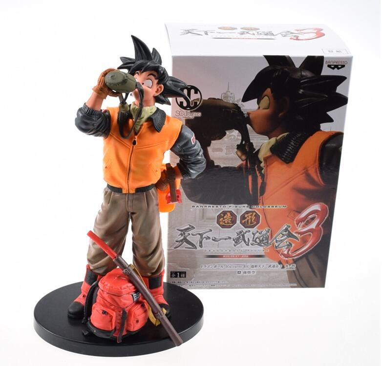 2019 25cm Anime Banpresto Dragon Ball Super Action Figure Drinking