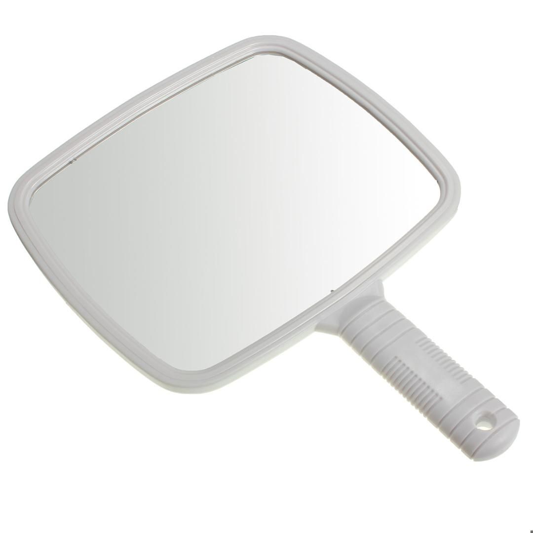 Girls Makeup Big Square Plastic Hand Mirror Handle Large Girls Makeup Big Square Plastic Hand Mirror Handle Large Handheld Dressing Vanity Cosmetic Beauty Make Up Standing Table