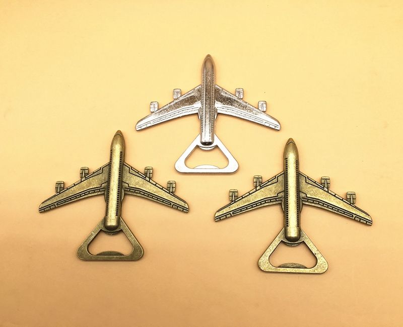 2021 Airplane Bottle Opener Antique Plane Shape Beer Opener Wedding