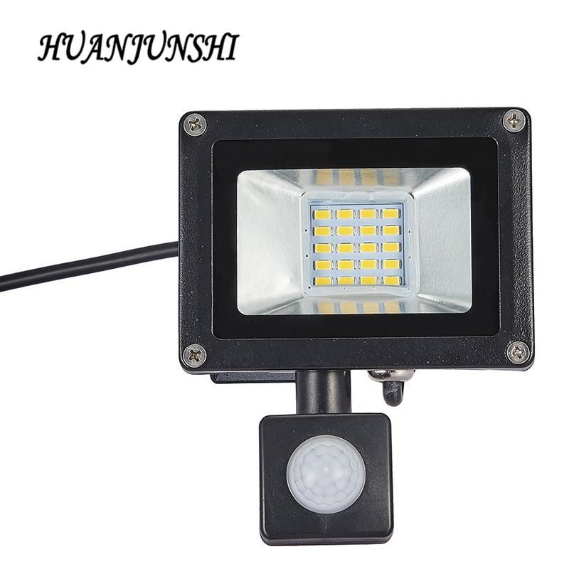 10w 20w Led Flood Light Searchlight With Pir Motion Sensor 220v 10w 20w Led Flood Light Searchlight With Pir Motion Sensor 220v Floodlight Waterproof Outdoor Lighting Factory Wireless Lights Portable
