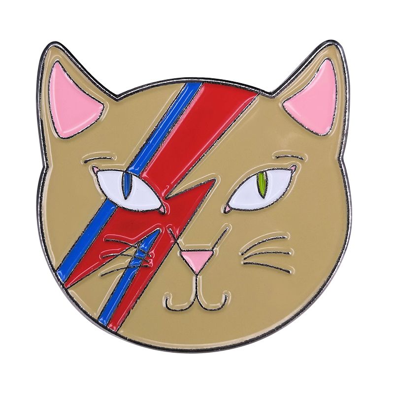 2020 David Bowie Cat Pin Cute Funny Music T Cat Lover