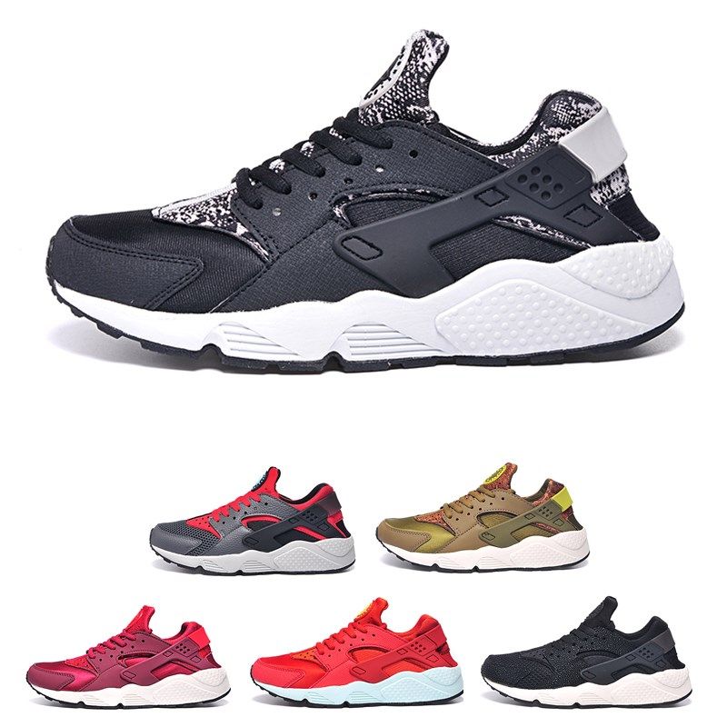 2018 2018 Classical Huarache 4 Running Shoes Huaraches 1 Mens Women Triple Black White Red Green 