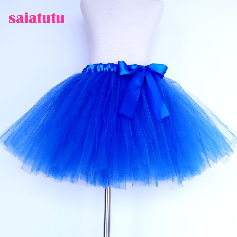 saia tutu azul royal