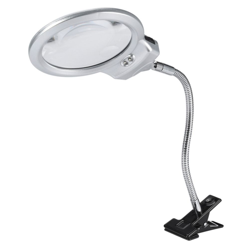 Portable Table Top Desk Lamp Lighted Magnifier Large Lens Magnifying Portable Table Top Desk Lamp Lighted Magnifier Large Lens Magnifying Glass With Led Light Clamp Eye Care Braces Support Tools Best Back Belt Posture
