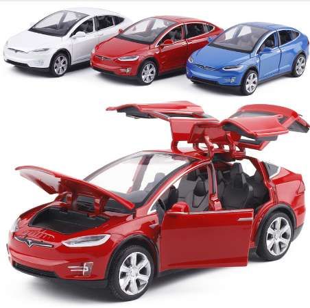 1 32 Simulation Multiple Colour Sports Car Tesla Model X90 Die Cast