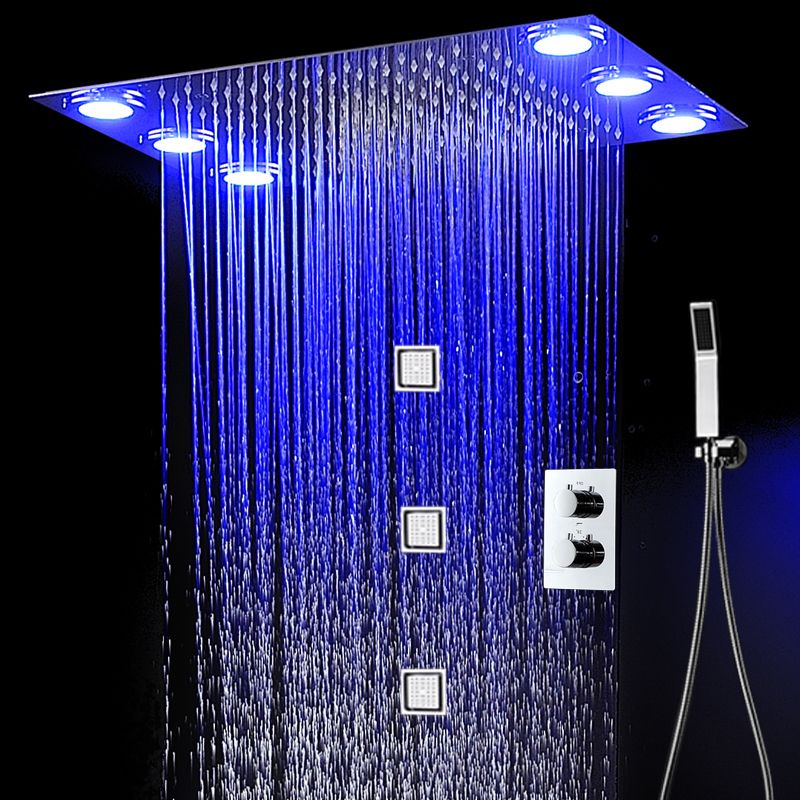 2020 Massage Shower Body Jets System 360x500mm Electric LED Multi Color